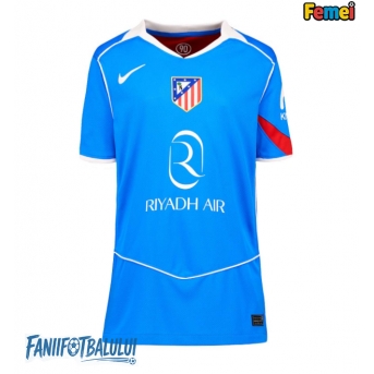 Atletico Madrid Tricou Fotbal Replică 2025-26 Femei Treilea